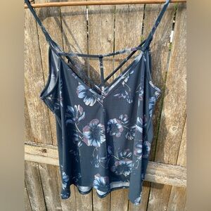 Free People Blue Floral Cami